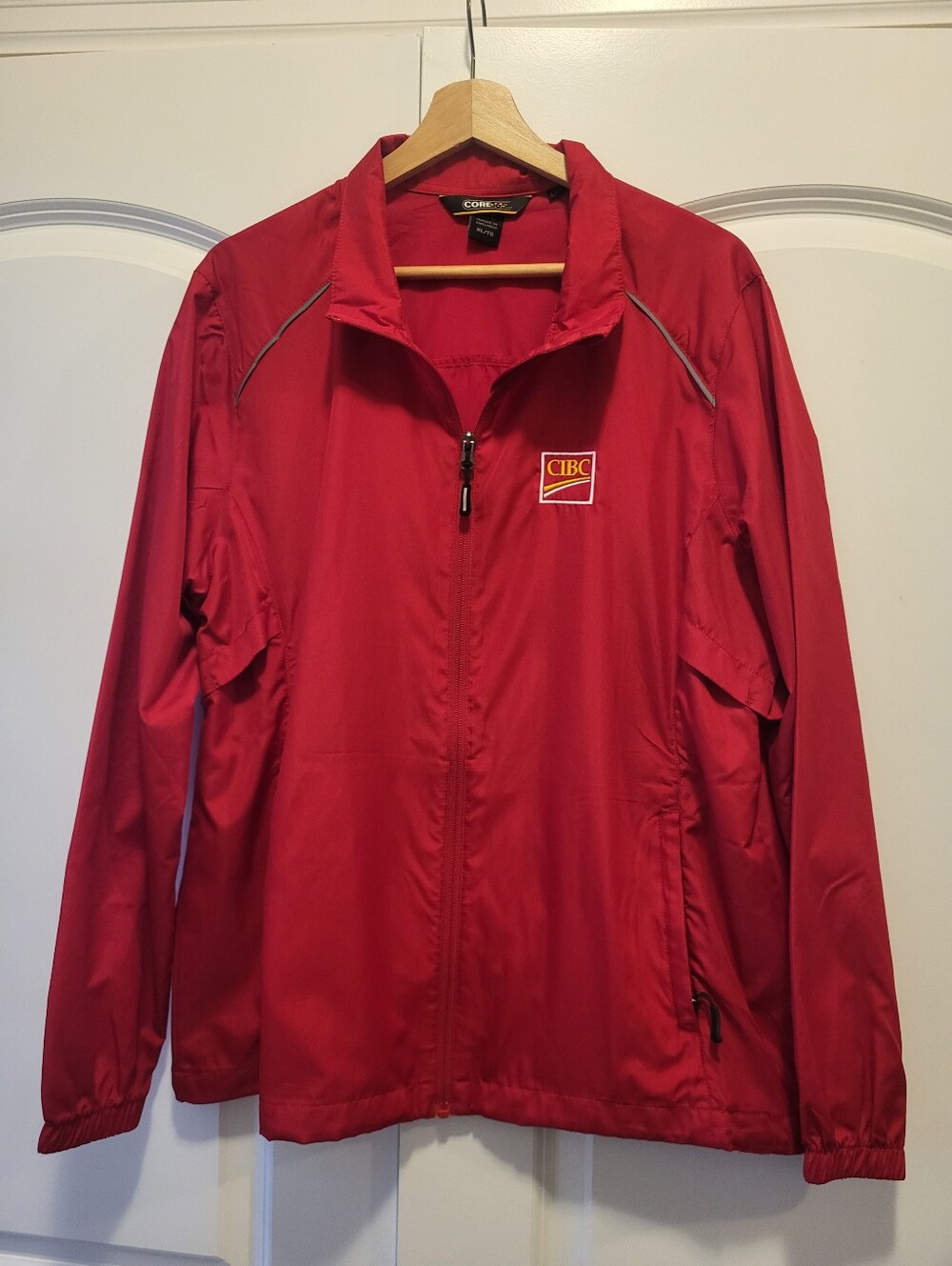 CIBC Red Windbreaker Jacket